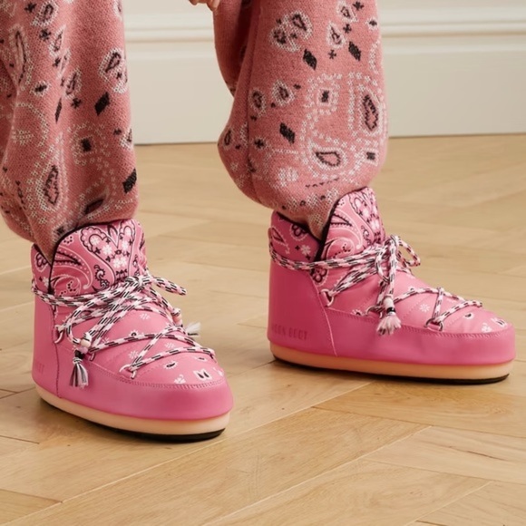 Alanui x Moon Boot Bandana Print Low Boots - Picture 2 of 11